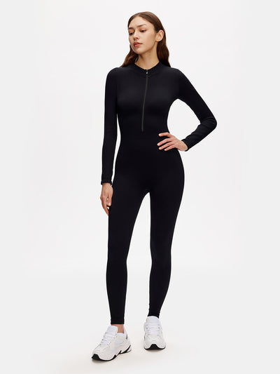 Women’s shapewear bodysuit video – Model walking and turning to show front, back, and side fit for seamless styling